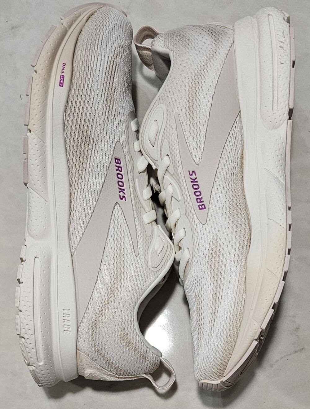 Brooks Trace 4 Running Shoes Women's Size 7 White DNA Loft